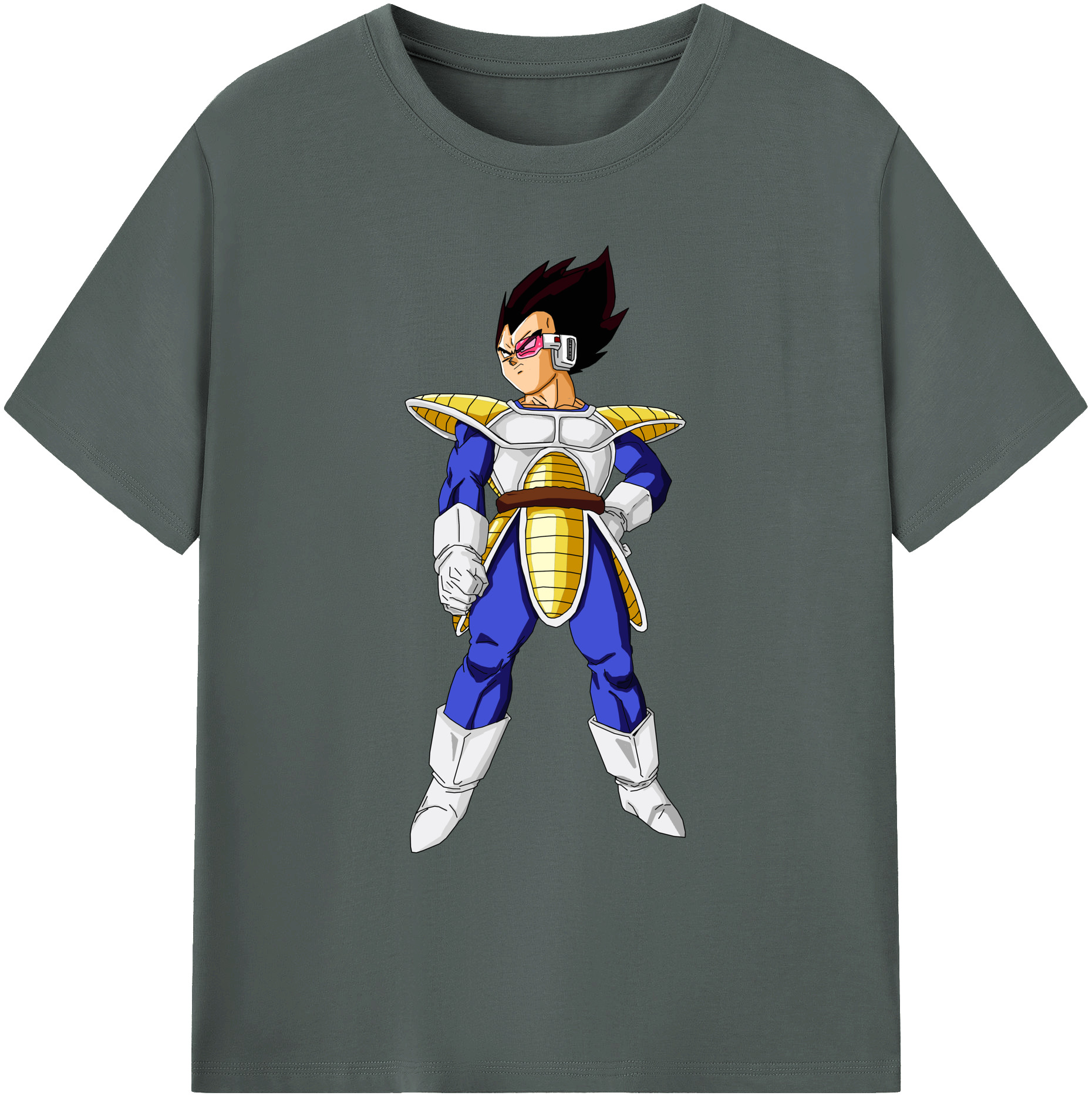 （画像用） ドラゴンボール ベジータ四世（Bejīta Yonsei）DRAGON BALL Vegeta IV 綿100％ メンズ半袖Tシャツ｜肌触りやわらか＆通気性